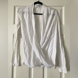 James Perse Draped White top, size 1